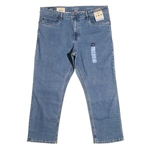 Chaps Mens Medium Wash Relaxed Fit Stretch Jeans 38x29 NWT